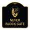 Signmission National Park Service-Permit Parking Only, Black & Gold Aluminum Sign, 18" x 18", BG-1818-23863 A-DES-BG-1818-23863 - alternate 1